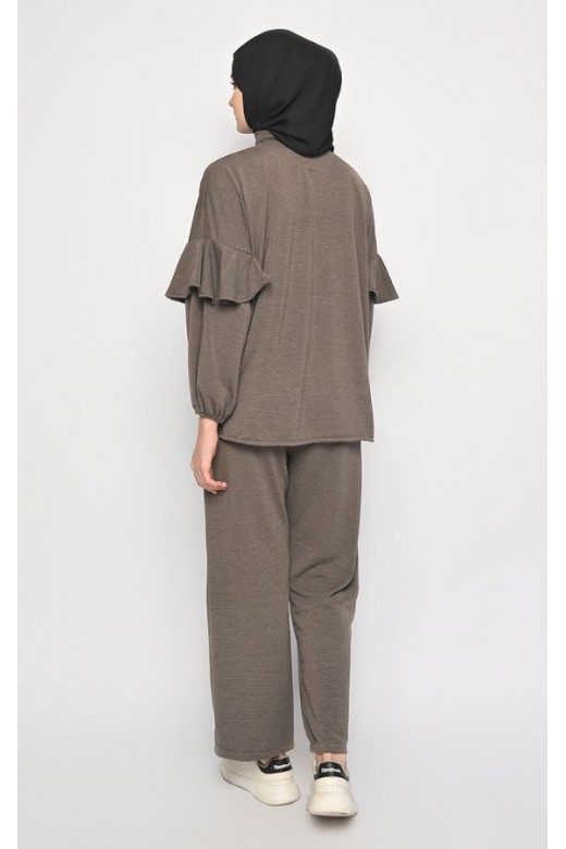 Lorena Pants Set Coffe